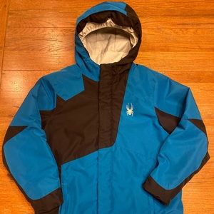 Warm Spyder Black & Blue Youth XL (18) Ski Coat